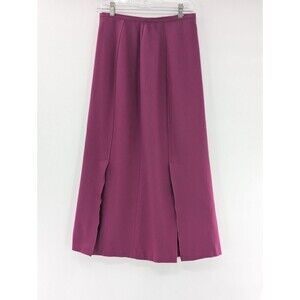 Harvey Benard Fuchsia Pink Wool Blend Long Vintage Pleated Midi Skirt Size 6